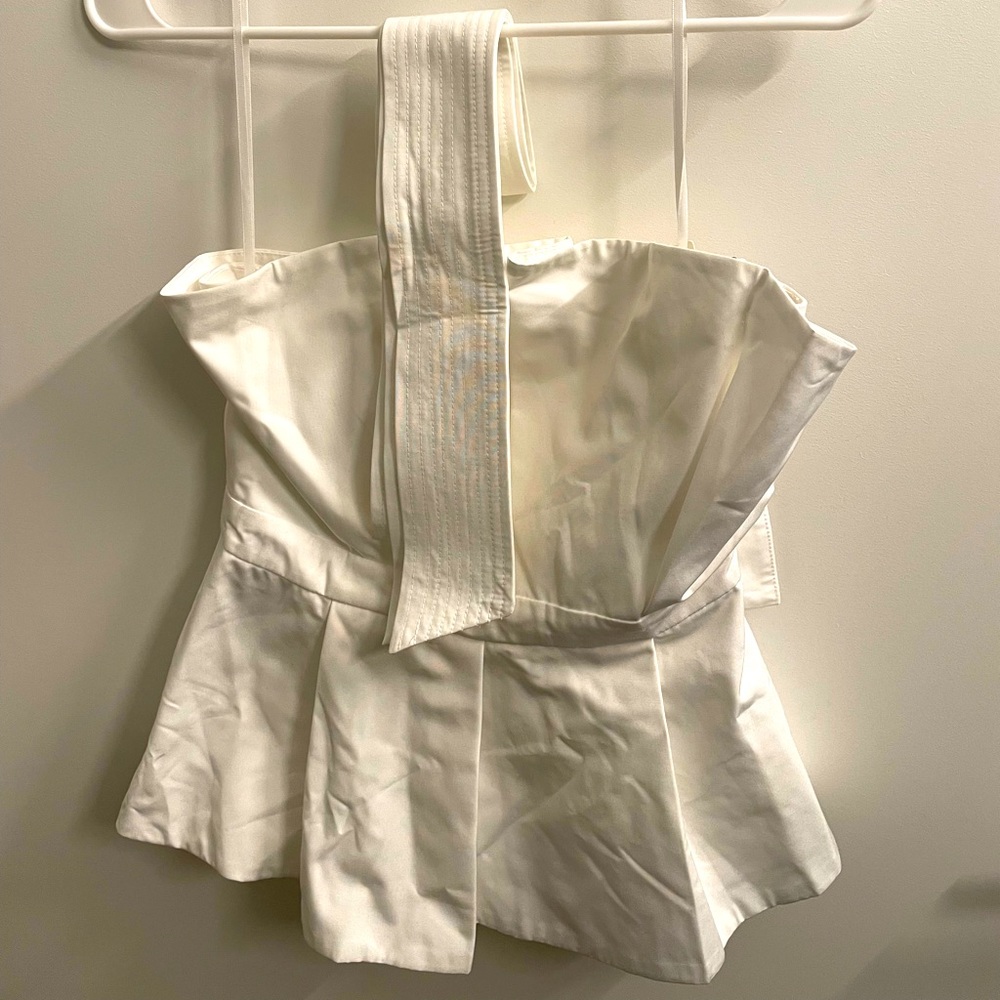 Off shoulder peplum top